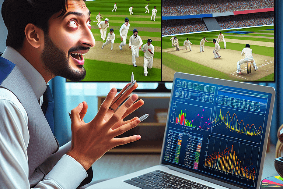 A math whiz, applies statistical analysis to win a bet on a cricket match