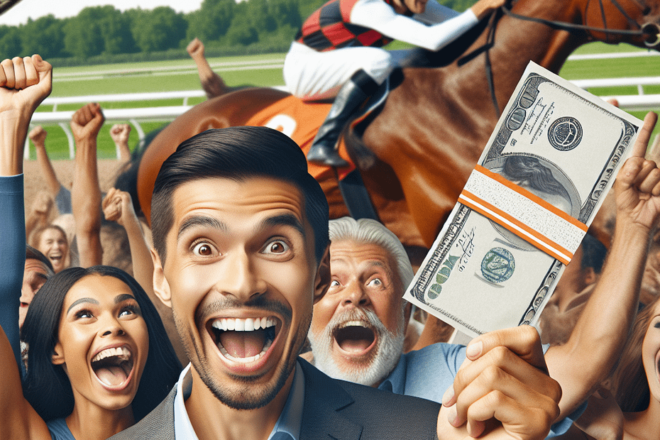 Wins a substantial amount on a horse race