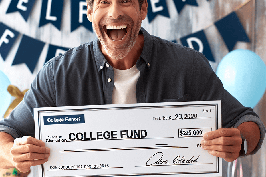 Kyle Wins Big for Child's College Fund
