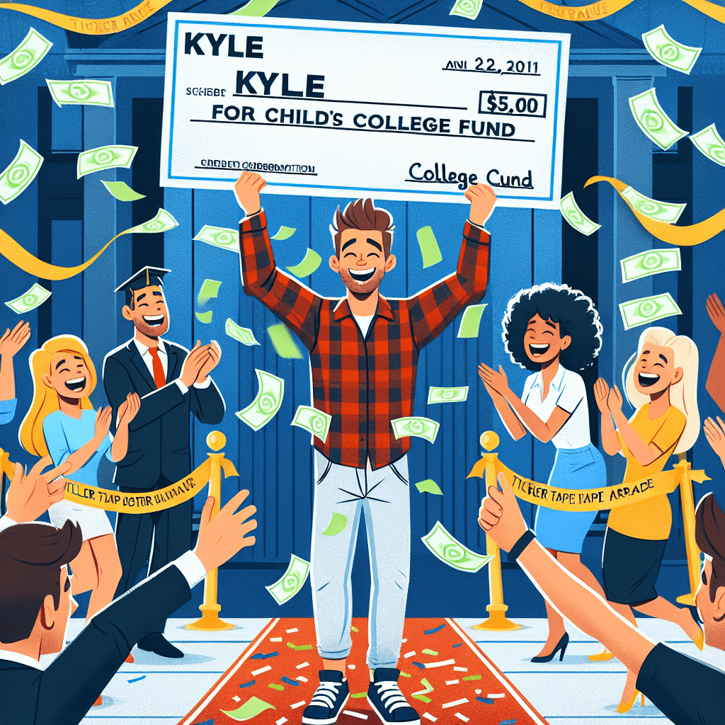 Kyle Wins Big for Child's College Fund